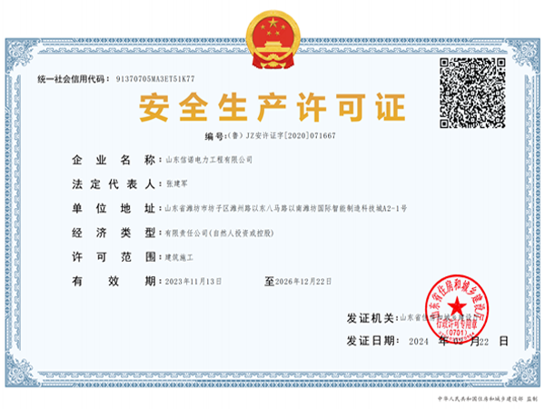 资信等级证书